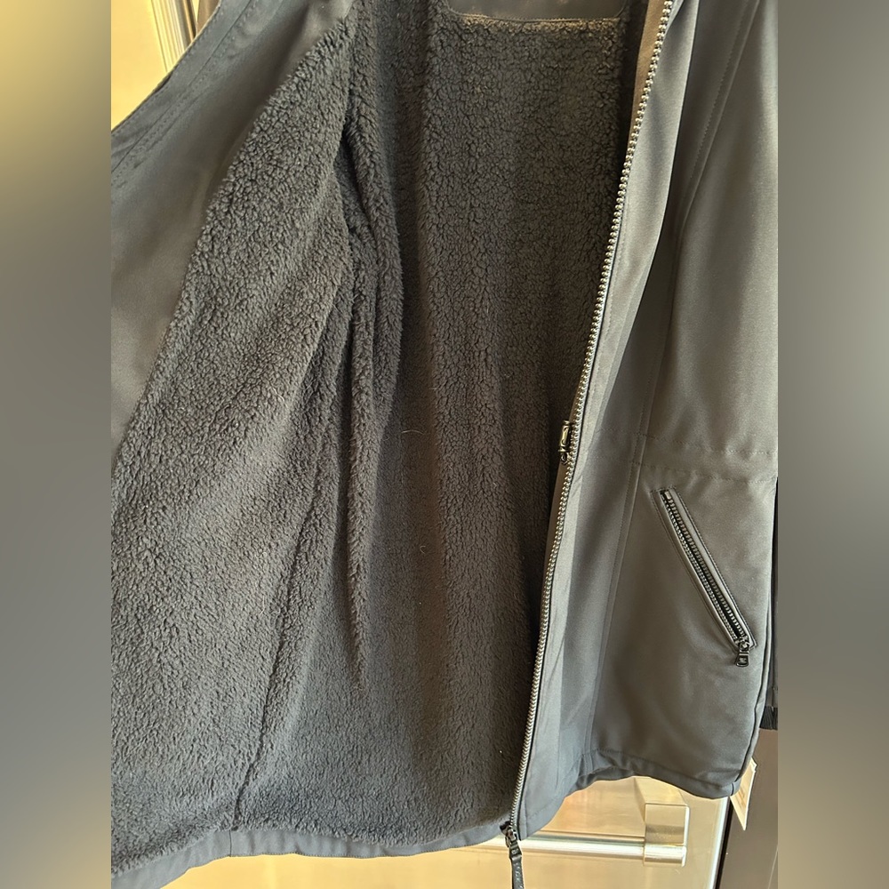 Calvin Klein Women’s Hooded Faux-Fur-Lined Anorak Raincoat S - Picture 13 of 16